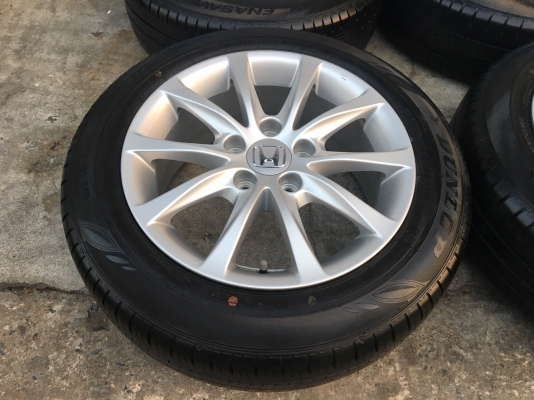 ล้อแม็กป้ายแดง Honda Civic FC ขอบ16 พร้อมยางDunlop 195-60-16 ปลายปี 16 แม็กสวยกริ๊บ ยางมีตุ่มลาง