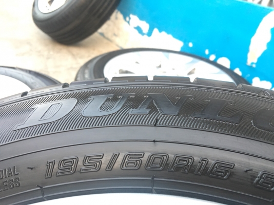 ล้อแม็กป้ายแดง Honda Civic FC ขอบ16 พร้อมยางDunlop 195-60-16 ปลายปี 16 แม็กสวยกริ๊บ ยางมีตุ่มลาง