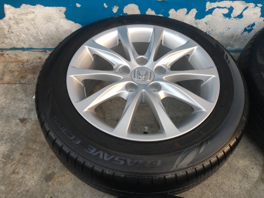 ล้อแม็กป้ายแดง Honda Civic FC ขอบ16 พร้อมยางDunlop 195-60-16 ปลายปี 16 แม็กสวยกริ๊บ ยางมีตุ่มลาง