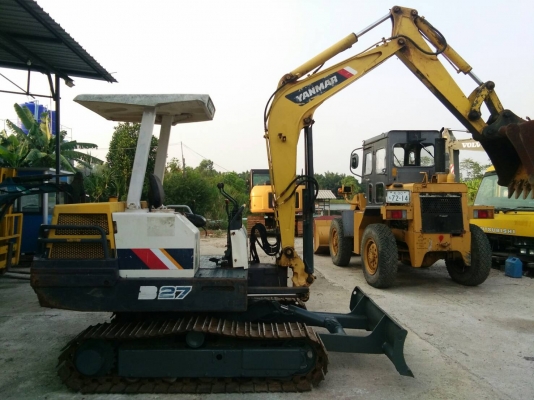 ส่งลูกค้า จ.สมุทรสงคราม เรียบร้อยแล้ว รถแบคโฮ YANMAR B27 รถเก่านอกนำเข้า ยังไม่เคยใช้งานในไทย เทียบเท่า komatsu pc30-6 เครื่องดี ปั๊มแรง พร้อมใช้งาน มีเอกสารใบอินวอยซ์ มี VDO การทำงานให้ชม