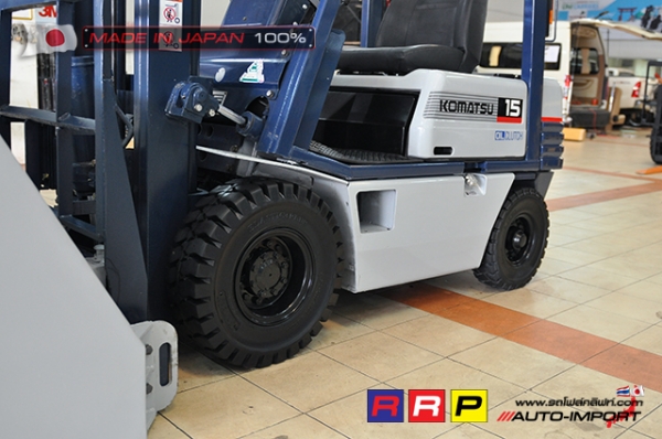 ขายรถโฟล์คลิฟท์มือสอง KOMATSU รุ่น FD15D-15-311202 นำเข้าจากประเทศญี่ปุ่น 100\% ไม่เคยใช้งานในไทย