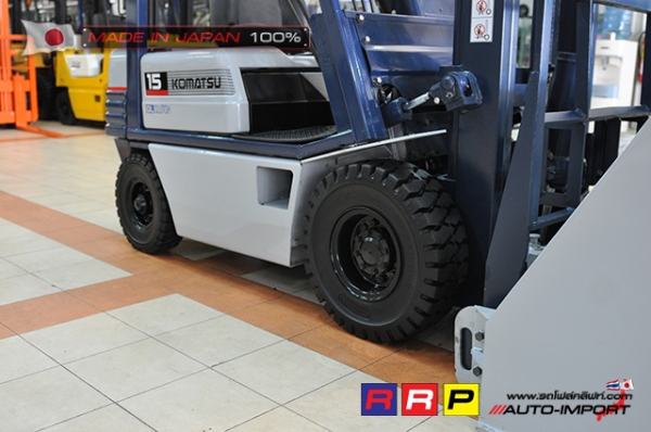 ขายรถโฟล์คลิฟท์มือสอง KOMATSU รุ่น FD15D-15-311202 นำเข้าจากประเทศญี่ปุ่น 100\% ไม่เคยใช้งานในไทย