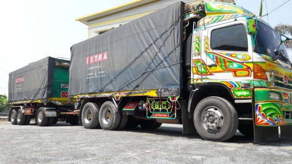 พ่วง 22 ล้อ  ฮีโน่ FM2P 380 กระบะมิเนียมดั้ม - อู่ซุ่นชัยชุดใหญ่ ไมล์ 389,000 กม.ใช้งานน้อย ใส่ของได้ 30 ตันกว่าๆ