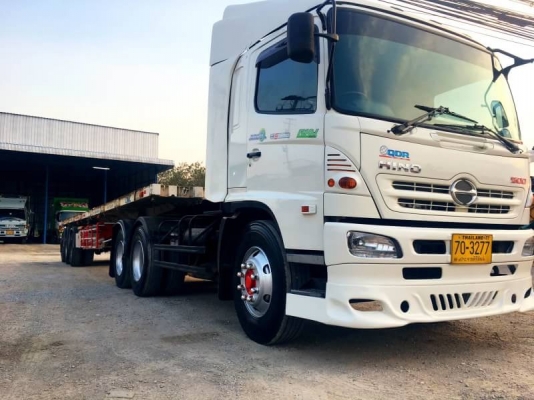 Hino S500 เครื่อง 251 แรง ปี 54 หัวลากพร้อมหาง CIMC 3 เพลาแท้ รถเดิมหัวบาง ยางดี เครื่อง/เกียร์เดิมด Hino S500 เครื่อง 251 แรง ปี 54 หัวลากพร้อมหาง CIMC 3 เพลาแท้ รถเดิมหัวบาง ยางดี เครื่อง/เกียร์เดิมด