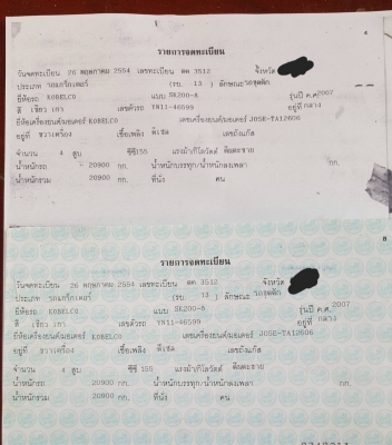 ขาย แบคโฮ KOBELCO SK200-8 YN11 รถปี 54 เอกสารเล่มทะเบียนครบ เครื่องดี ปั้มดี โซ่ 70\% ราคาต่อรองได้ครับ