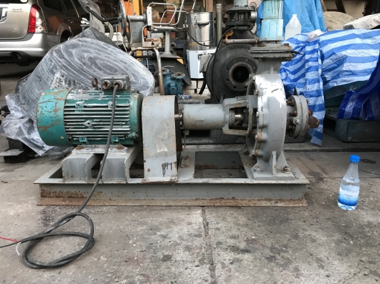 ขายปั้มน้ำหอยโข่ง Kawamoto 80x65 ขนาดเข้า 3นิ้ว ออก 2.5นิ้ว ใบพัดทองเหลือง ชนมอเตอร์ 10HP. 380V สภาพสวย หมุนนิ่ม พร้อมใช้งาน ราคา 14,000 บาท