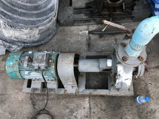 ขายปั้มน้ำหอยโข่ง Kawamoto 80x65 ขนาดเข้า 3นิ้ว ออก 2.5นิ้ว ใบพัดทองเหลือง ชนมอเตอร์ 10HP. 380V สภาพสวย หมุนนิ่ม พร้อมใช้งาน ราคา 14,000 บาท