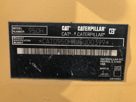 ถึงไทยแล้วครับ 2/3/2561 CAT 950H รุ่นใหม่ สภาพสวย ปี2012 นำเข้าจากญี่ปุ่น โทร.090-986-2521 อ๊อบ
