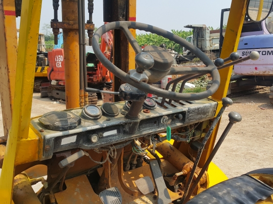 รถฟอร์คลิฟต์ TOYOTA 2FD25 รถเก่านอกนำเข้า ยังไม่เคยใช้งานในไทย ยก 2.5 ตัน เสาสูง 3 เมตร งากระดก ยกเท ล้อหน้าคู่ เครื่อง 2J พร้อมใช้งาน มีเอกสารใบอินวอยซ์ มี VDO การทำงานให้ชม