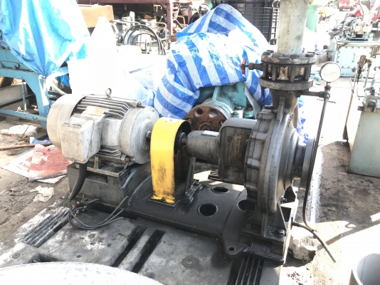 ขายปั้มน้ำหอยโข่ง Ebara 100x80FSK ขนาดเข้าม4นิ้ว ออก 3นิ้ว ชนมอเตอร์ Toshiba 15HP. 220/380V made in Japan ใบพัดเหล็กหล่อ เก่าญี่ปุ่น สภาพสวย พร้อมใช้งาน