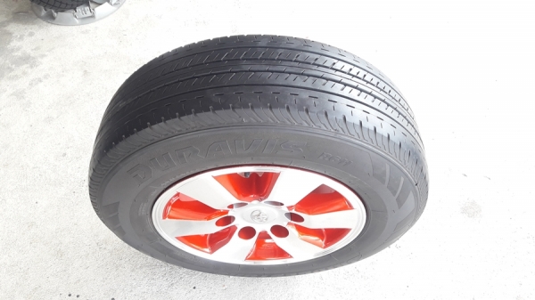 ล้อTOYOTA PRERUNNER ขอบ15 6รู พร้อมยาง 205/70/15   4 ล้อ