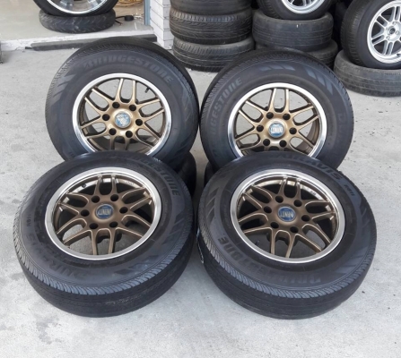 ล้อJazz ITALY Racing   6รู ขอบ15 ยาง205/70/15  ปี16  4 ล้อ