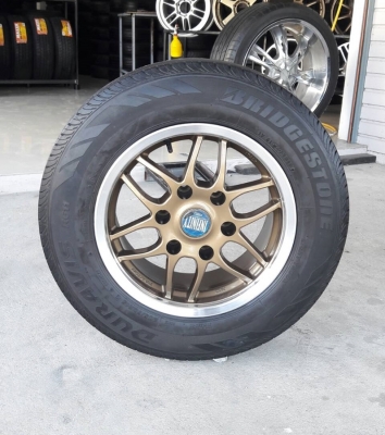 ล้อJazz ITALY Racing   6รู ขอบ15 ยาง205/70/15  ปี16  4 ล้อ
