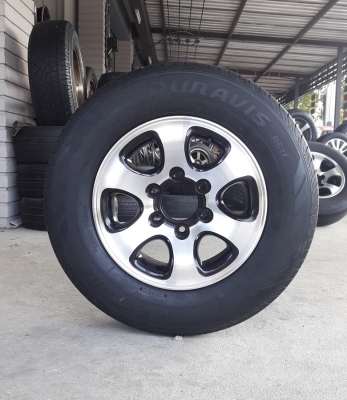 ล้อRacing Wheels 6รู  ขอบ15  พร้อมยาง215/70/15  ปี15  4 ล้อ