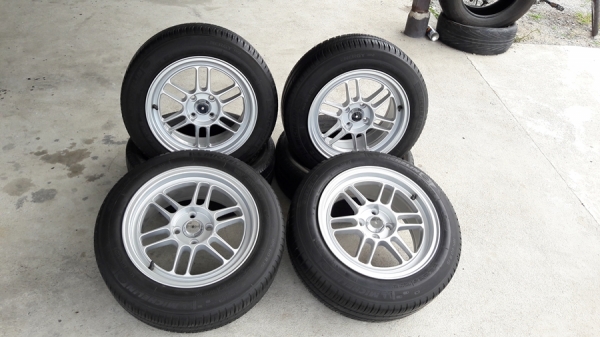 ล้อใหม่RPF1 ขอบ15 4รู100 พร้อมยาง185/60/15 ปี16  4 ล้อ