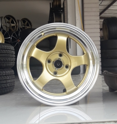 ล้อใหม่  ขอบ15  4รู100 พร้อมยางใหม่ 195/55/15 ปี17  4 ล้อ