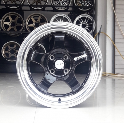 ล้อใหม่  ขอบ15  4รู100 พร้อมยางใหม่ 195/55/15 ปี17  4 ล้อ