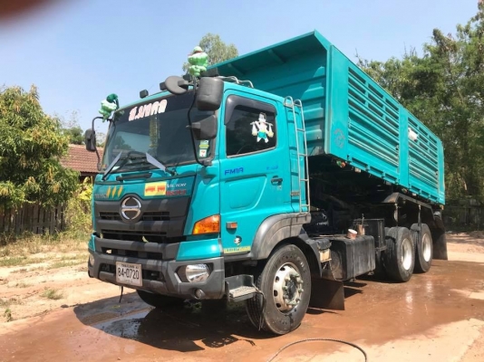 Hino344ปี59 ดั้มสามมิตร มีระบบลากลูก