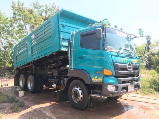 Hino344ปี59 ดั้มสามมิตร มีระบบลากลูก