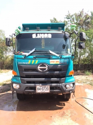 Hino344ปี59 ดั้มสามมิตร มีระบบลากลูก