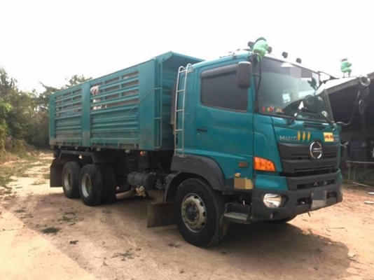 Hino344ปี59 ดั้มสามมิตร มีระบบลากลูก