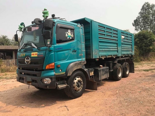 Hino344ปี59 ดั้มสามมิตร มีระบบลากลูก