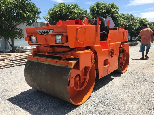 รถบดล้อเหล็ก4ตันHAMMรุ่นDV3.22Hรถนอกนำเข้าไม่เคยใช้งานในไทยสั่นสเทือน2ล้อสภาพดีLine:Jiraroj2909