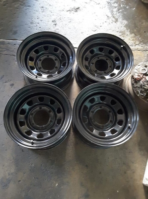 ล้อกะทะลาย Rock 6/139 ขอบ 16*8 et-25 สภาพใหม่ 1ชุด