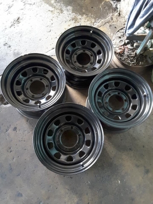 ล้อกะทะลาย Rock 6/139 ขอบ 16*8 et-25 สภาพใหม่ 1ชุด