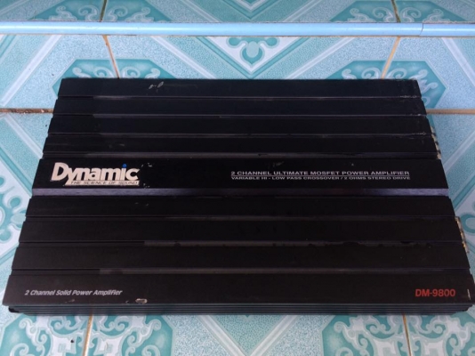 แอมป์คลาสเอบี2ch Dynamic9800 มือสองสภาพดี ฝาครบ ใช้งานปกติ เสียงดีมากๆ ขับกลางแหลม6-8ดอกได้ ขาย 2450 บาท สนใจ0892425454 อยู่สระบุรี
