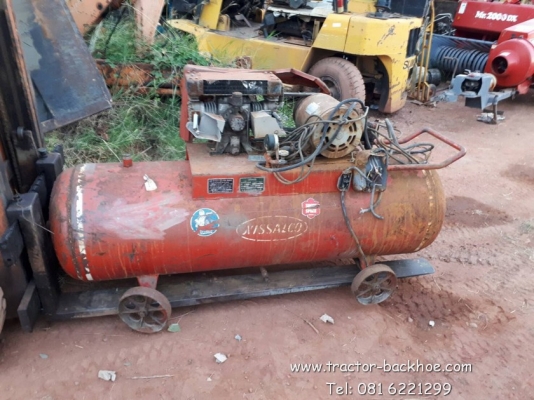 ขาย ปั๊มลม เครื่องทำลม เก่าญี่ปุ่นแท้ ไฟ 3 เฟส 200 โวลต์ ขายตามสภาพ ความจุถัง 300 ลิตร