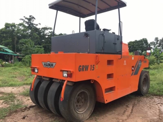 ขาย 1,880,000 รถบดล้อยาง 8 ล้อ HAMM GRW15 ทำงาน 366 ชม ใหม่แกะกล่อง ชื้อมาไม่ถึงปี เอกสารเล่มทะเบียน  รถอยู่ อุดรธานี โทร 0610710295