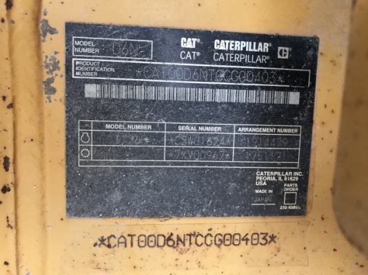 CAT D6N-CCG00403-YR2006, 4795 ชม. จากญี่ปุ่น ถึงไทยเร็ว ๆ นี้ครับ