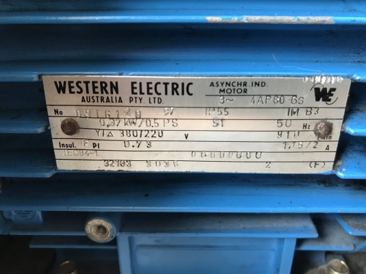 ขายพัดลมโบวเวอร์ดูด-เป่าอากาศ Nicotra 0.5HP. 380V สภาพสวยลมแรง หมุนนิ่ม พร้อมใช้งาน ราคา 3,000 บาท