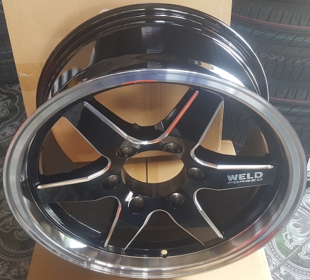 ล้อใหม่ Weldขอบ16 กว้าง7.5 6รู139 ET15  4 ล้อ