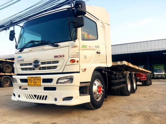 Hino S500 เครื่อง 251 แรง ปี 54 หัวลากพร้อมหาง CIMC 3 เพลาแท้ รถเดิมหัวบาง ยางดี เครื่อง/เกียร์เดิมด