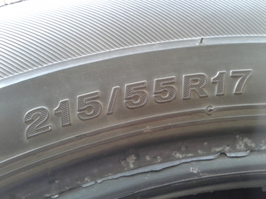 ยางฺBridgestone 215-55-17 ปลายปี15 ยางฺBridgestone 215-55-17 ปลายปี15