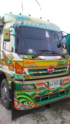 พ่วง 22 ล้อ ฮีโน่ FM2P 380 กระบะมิเนียมดั้ม - อู่ซุ่นชัยชุดใหญ่ ไมล์ 389,000 กม.ใช้งานน้อย ใส่ของได้ 30 ตันกว่าๆ