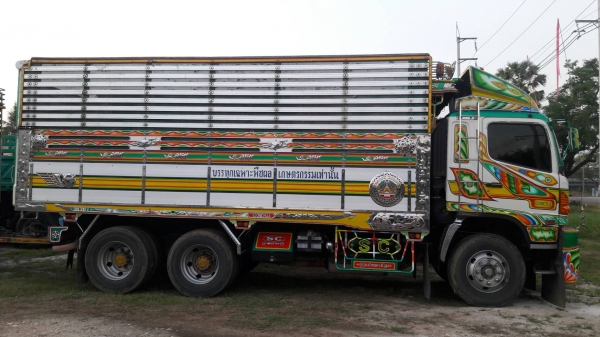 พ่วง 22 ล้อ ฮีโน่ FM2P 380 กระบะมิเนียมดั้ม - อู่ซุ่นชัยชุดใหญ่ ไมล์ 389,000 กม.ใช้งานน้อย ใส่ของได้ 30 ตันกว่าๆ