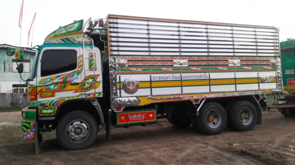 พ่วง 22 ล้อ ฮีโน่ FM2P 380 กระบะมิเนียมดั้ม - อู่ซุ่นชัยชุดใหญ่ ไมล์ 389,000 กม.ใช้งานน้อย ใส่ของได้ 30 ตันกว่าๆ