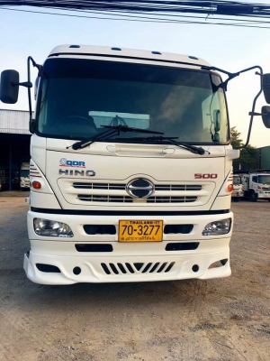 HINO MEGA S500 FM8J เครื่อง 251 แรง ปี 54 พร้อมหางเซมิดั้มพ์ลูก 3 เพลาแท้ เครื่องเดิมบางยางเต็มพร้อม