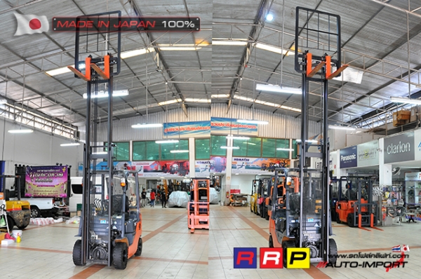 ขายรถโฟล์คลิฟท์มือสอง TOYOTA รุ่น 8FG15-31782 นำเข้าจากประเทศญี่ปุ่น 100\% ไม่เคยใช้งานในไทย