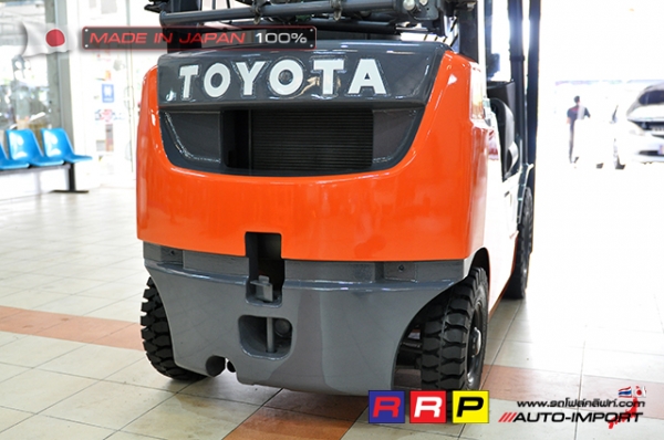 ขายรถโฟล์คลิฟท์มือสอง TOYOTA รุ่น 8FG15-31782 นำเข้าจากประเทศญี่ปุ่น 100\% ไม่เคยใช้งานในไทย