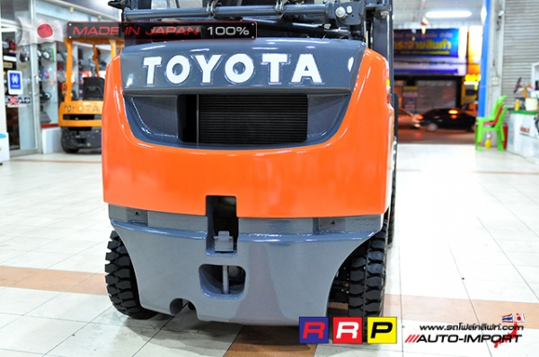 ขายรถโฟล์คลิฟท์มือสอง TOYOTA รุ่น 8FG15-35144 นำเข้าจากประเทศญี่ปุ่น 100\% ไม่เคยใช้งานในไทย
