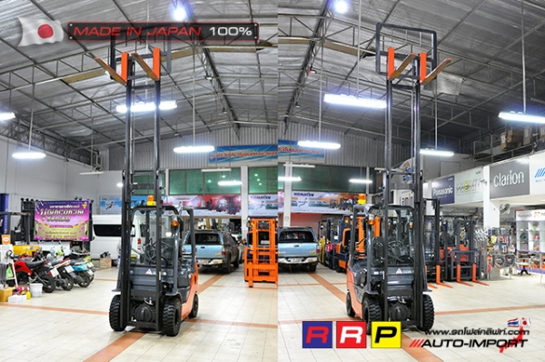 ขายรถโฟล์คลิฟท์มือสอง TOYOTA รุ่น 8FG15-35144 นำเข้าจากประเทศญี่ปุ่น 100\% ไม่เคยใช้งานในไทย