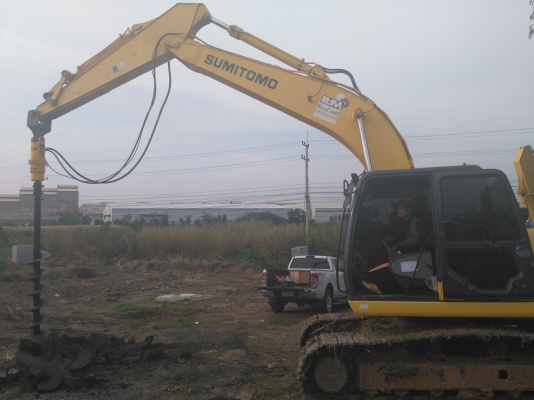 มอเตอร์สว่านเจาะดิน WIN ติดแมคโครรับประกัน 1ปี ของใหม่!!