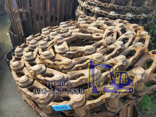 โซ่แทรค รถแบคโฮ KOMATSU PC 200-2 นอกเก่าญี่ปุ่นแท้ 40,000 บาท