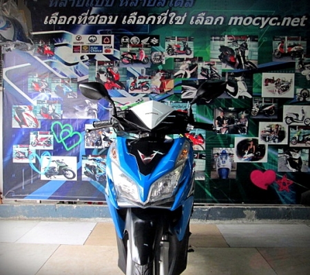 click 125i 2013 สีน้ำเงิน สภาพดี เครื่องดี สีสวย 28900