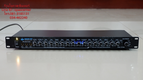ปรีแอมป์ Proeuro tech รุ่น EP-980 ขับซับได้ สภาพดี ใช้ได้ปกติ