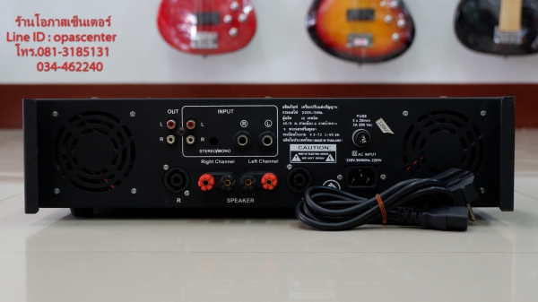 แอมป์ใบ้ ยี่ห้อ A-technic รุ่น 402 II ข้างละ 400w สภาพใหม่ ขับดอก 15 นิ้วได้ ใช้งานได้ปกติ แอมป์ใบ้ ยี่ห้อ A-technic รุ่น 402 II ข้างละ 400w สภาพใหม่ ขับดอก 15 นิ้วได้ ใช้งานได้ปกติ